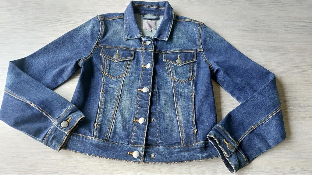 Jeans jasje meisje jbc maat 140, Kinderen en Baby's, Meisje, Ophalen of Verzenden, Zo goed als nieuw, JBC.