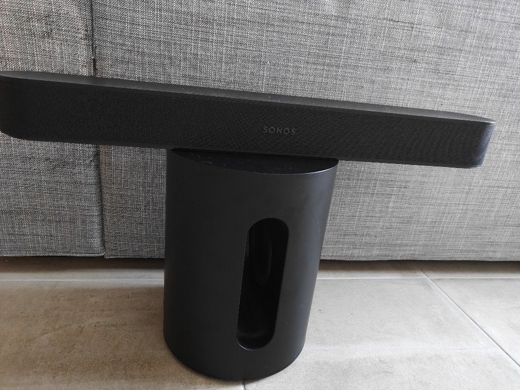 Sonos Beam Gen 2 met Sub Mini, TV, Hi-fi & Vidéo, Enlèvement ou Envoi, Bluetooth, Utilisé