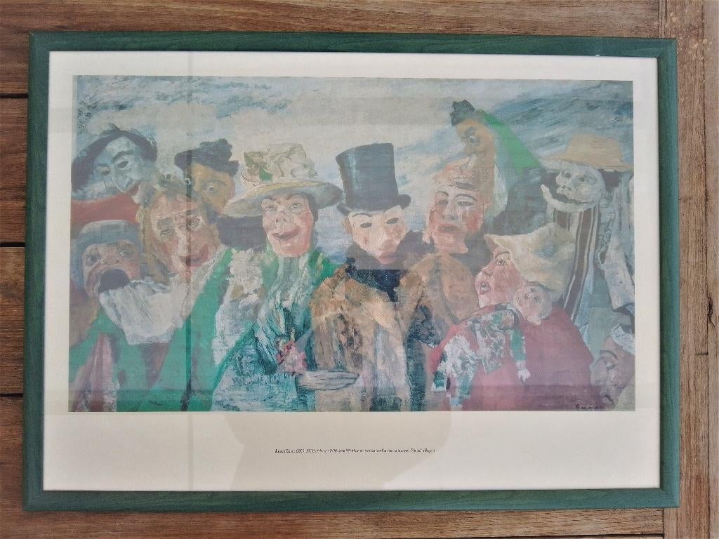 intrige ensor james, Antiek en Kunst, Kunst | Litho's en Zeefdrukken, Ophalen