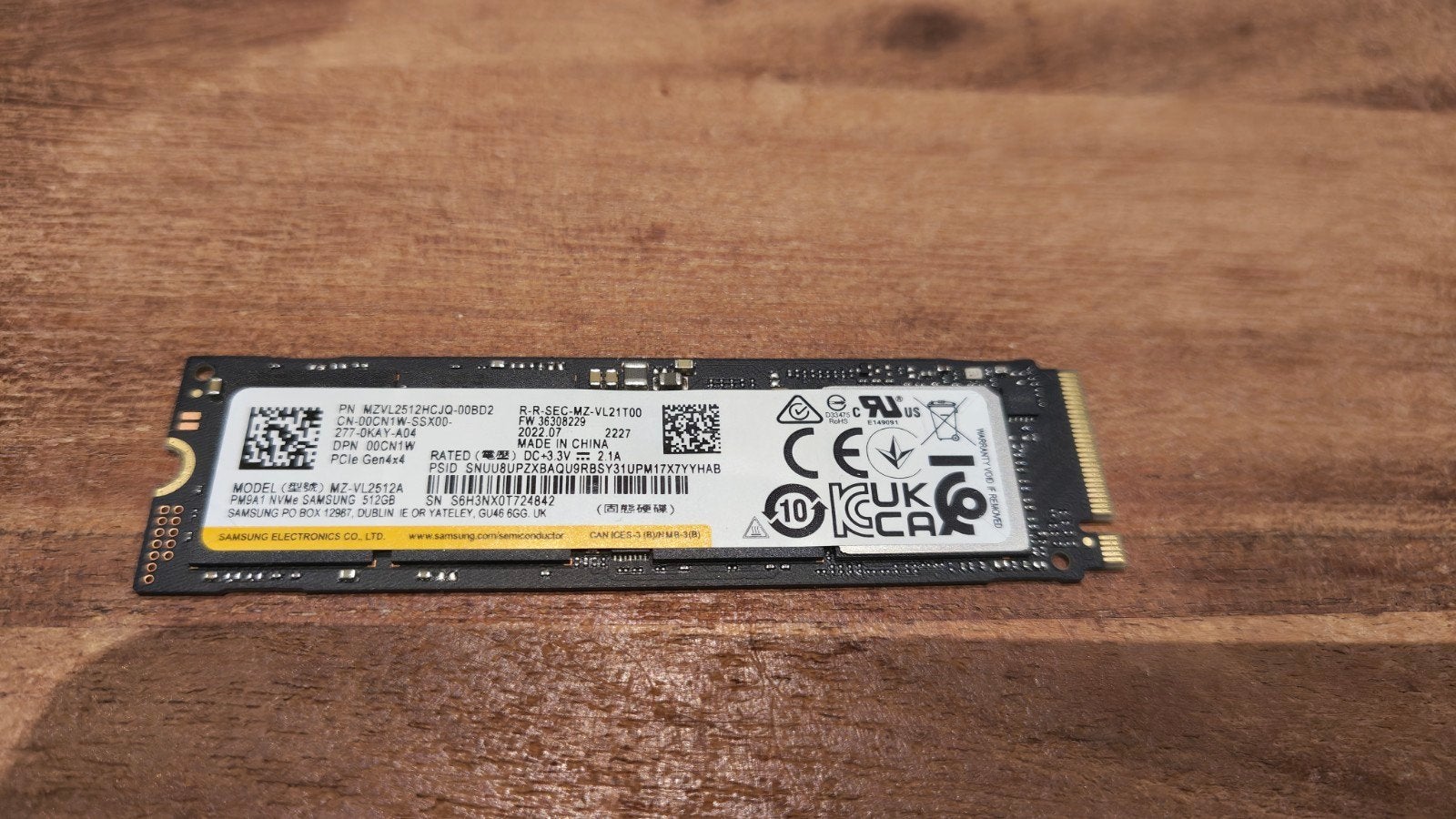 NVMe M.2 PCI-E Gen4 512GB Samsung, Informatique & Logiciels, Enlèvement ou Envoi, SSD, Interne, 512 GB