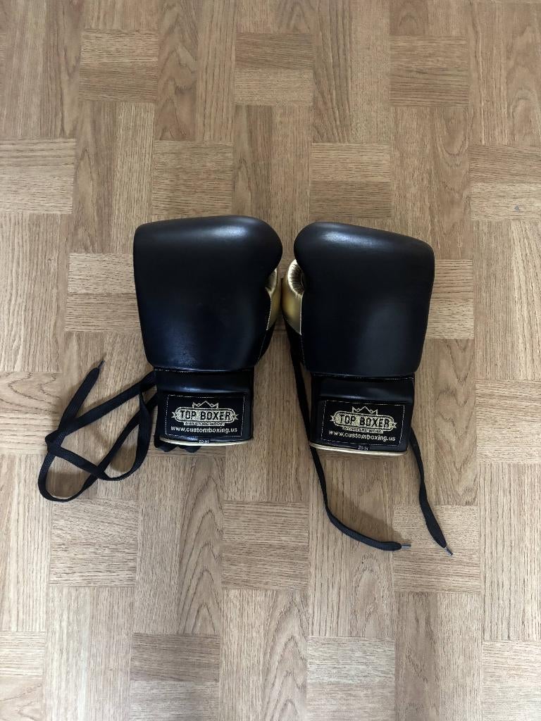 Top Boxer bokshandschoenen 14 oz (vetersluiting), Ophalen, Nieuw, Bokshandschoenen