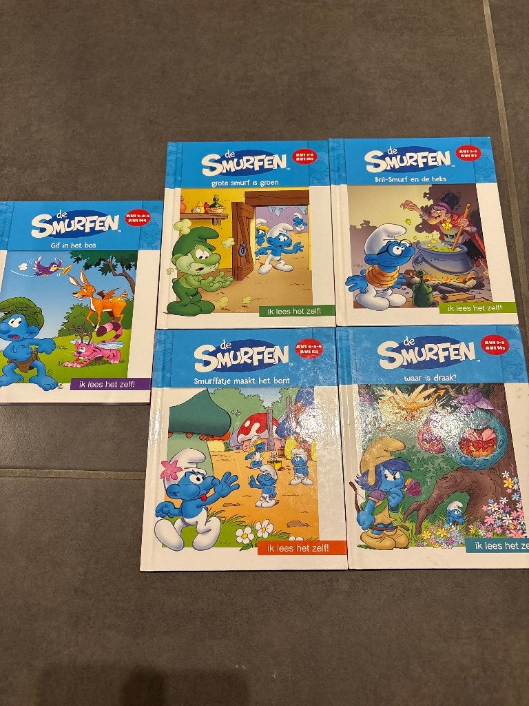 5 Avi boekjes de smurfen, Boeken, Ophalen of Verzenden