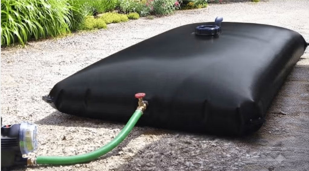 regenput flexibele regenton, Enlèvement, Utilisé
