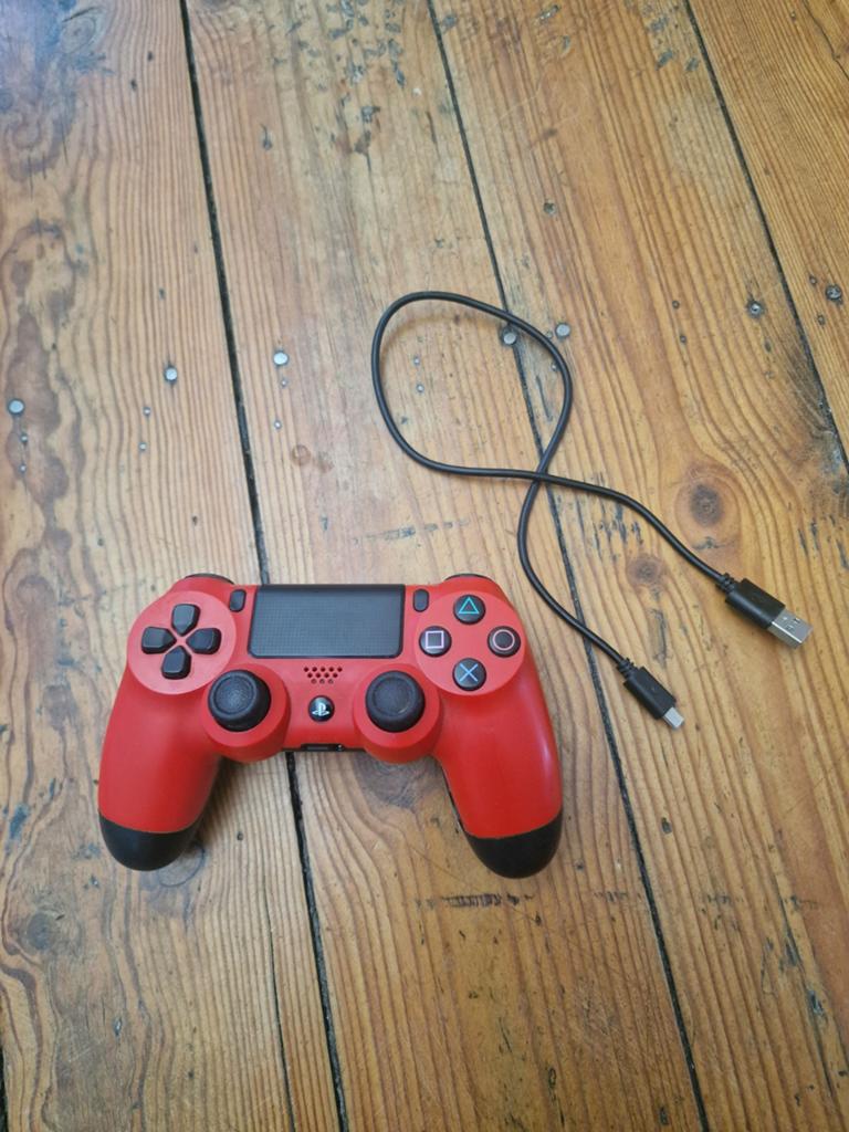 Ps 4 controller rouge, Sans fil, Enlèvement, Utilisé, PlayStation 4