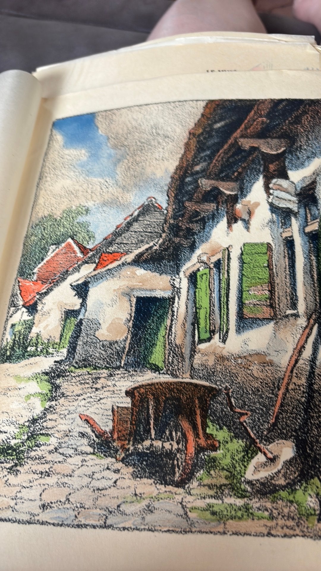 L. Voets Lithographie originale Berchem Sainte Agathe, Enlèvement ou Envoi, Lithographie