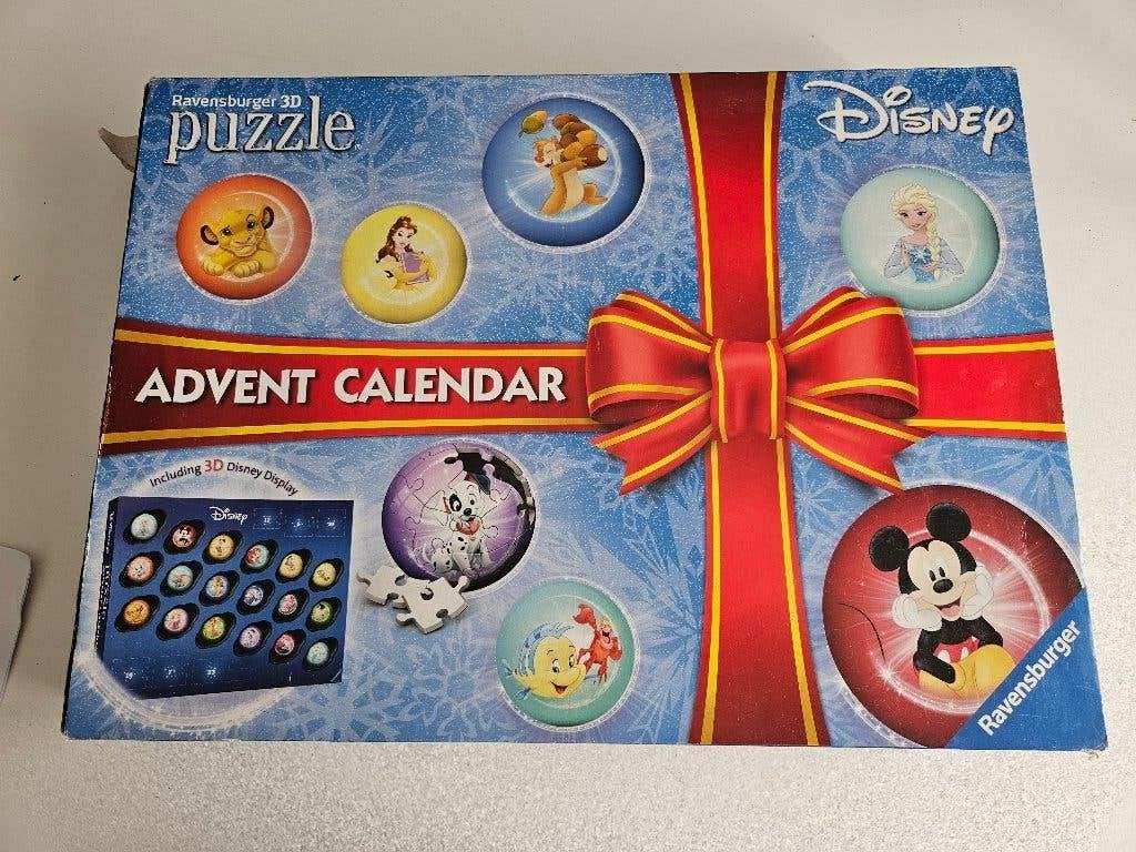 ravensburger 3d puzzle Disney advent calendar, Ophalen of Verzenden, Gebruikt, Rubik's of 3D-puzzel