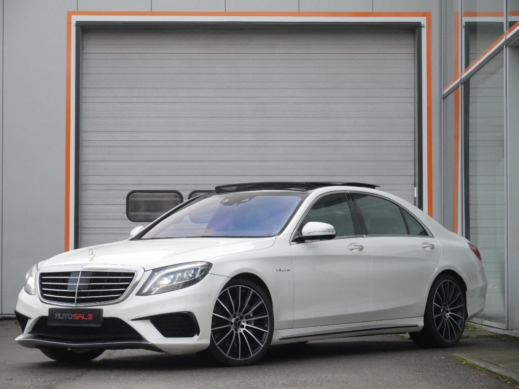 MERCEDES S 63 AMG                       ref.107750, Auto's, Mercedes-Benz, Zwart, Wit, Leder, Bedrijf