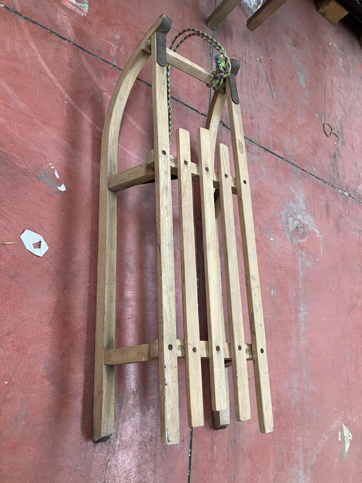 Houten slee, Kinderen en Baby's, Ophalen, Gebruikt, Hout