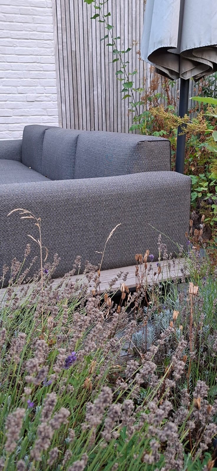Mooie tuinset, lounge, salon voor buiten, Ophalen, 6 zitplaatsen, Bank, Aluminium