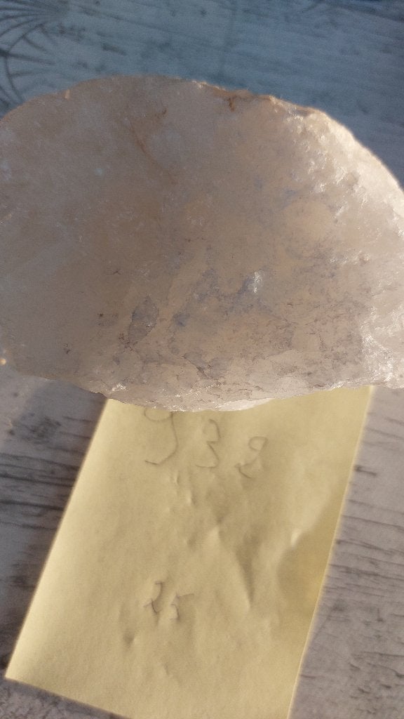 à vendre pierre de cristal de roche brute de 932 gr, Collections, Enlèvement