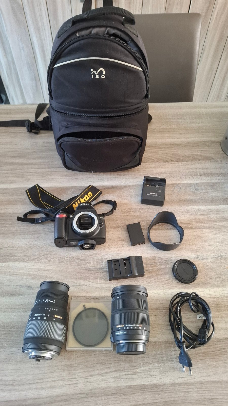 Nikon D40 digitale spiegelreflexcamera incl rugzak en access, Audio, Tv en Foto, Ophalen, Gebruikt, Spiegelreflex, Oplader