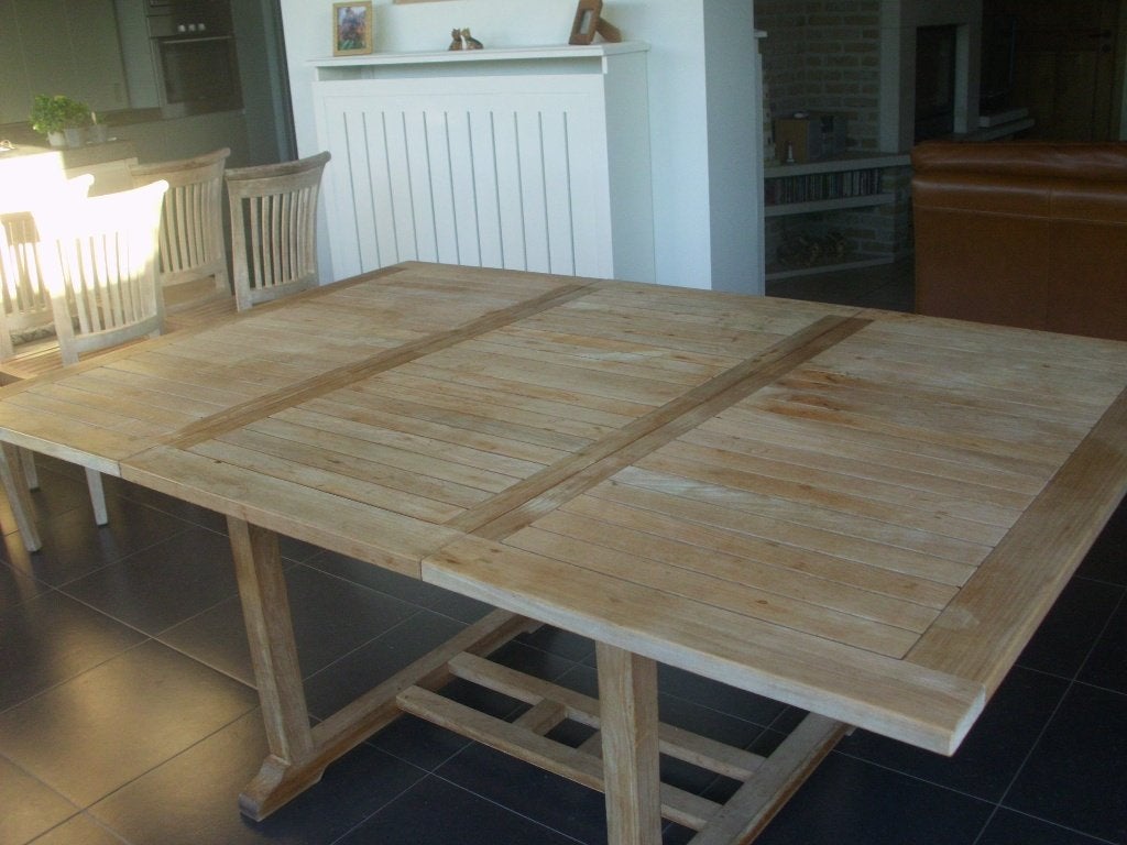 teak tuintafel, Tuin en Terras, Tuintafels, Ophalen of Verzenden, Rond