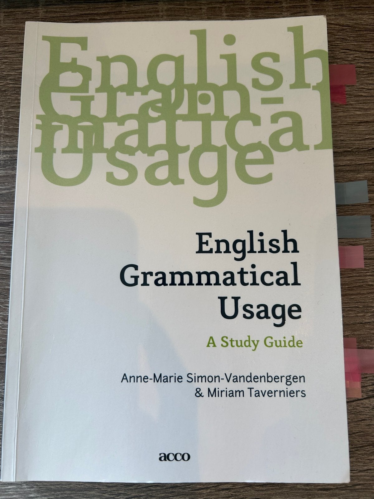 Usage grammatical de l'anglais Vandenbergen & Taverniers, Enlèvement ou Envoi, Comme neuf