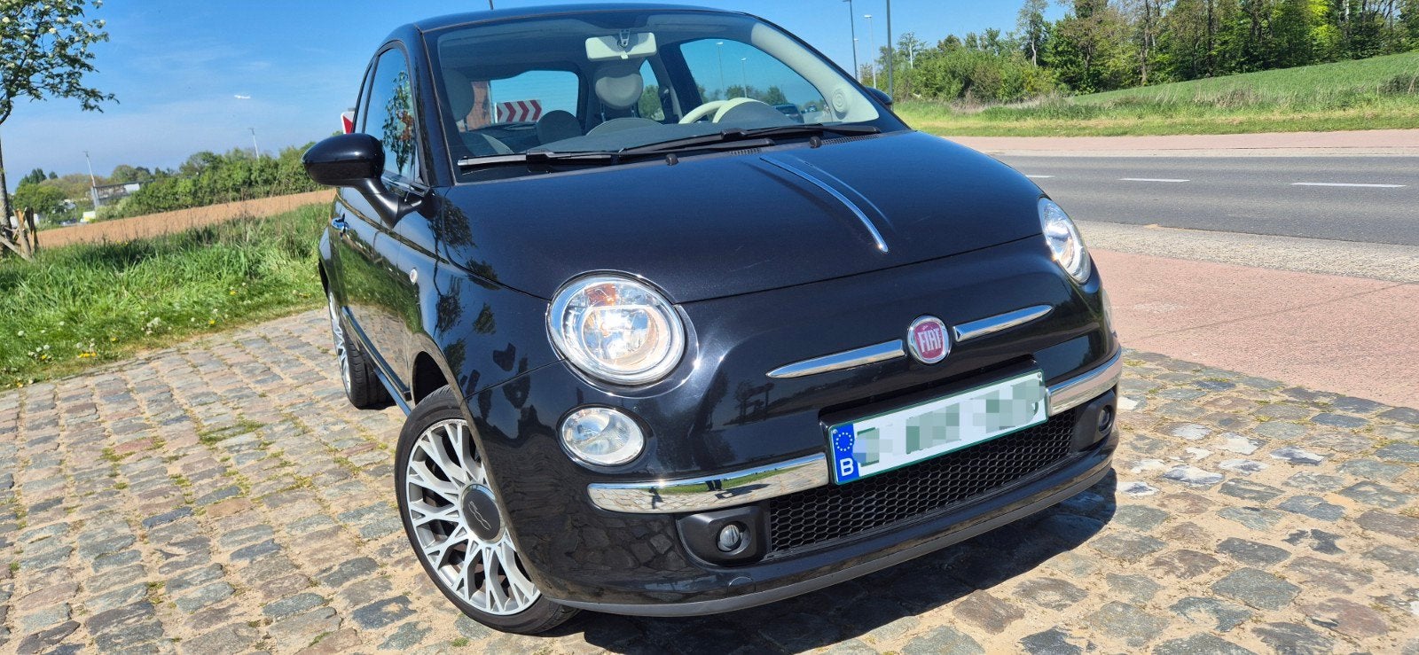 Fiat 500 19.000km!!!! Premier propriétaire, Auto's, Stof, Zwart, Bedrijf, Handgeschakeld