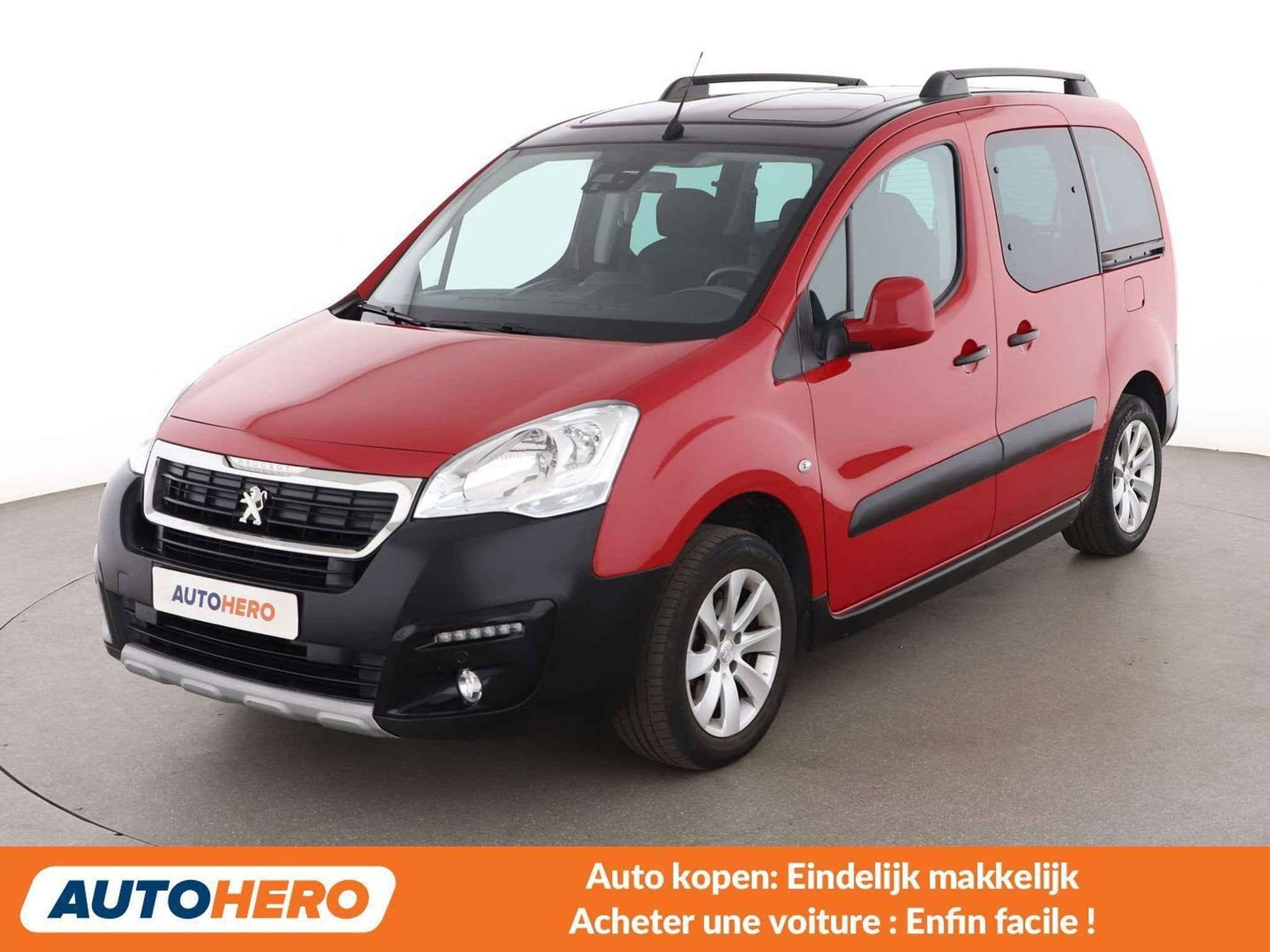 Peugeot Partner 1.2 PureTech Outdoor, Autos, Rouge, https://public.car-pass.be/vhr/5ad915a9-fd81-4e94-a305-13fe98f763a9, Boîte manuelle