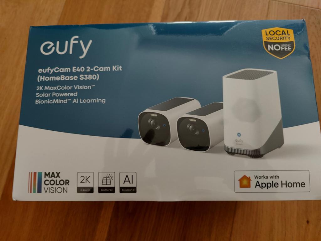 Kit à 2 caméras EufyCam E40 + sonnette sans fil HomeBase S38, Enlèvement