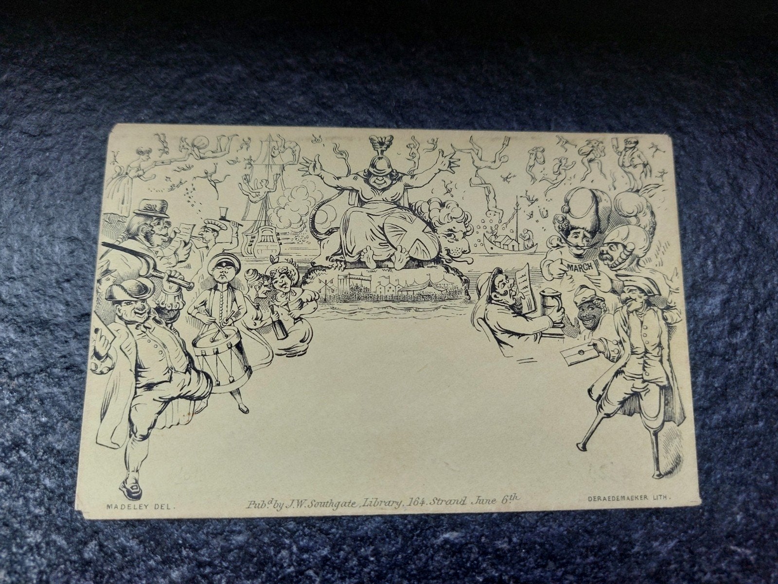 Karikatuur mulready, Postzegels en Munten, Ophalen