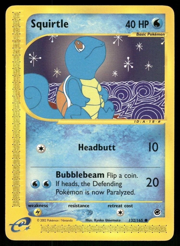 Squirtle 132/165 - Expedition Base Set (NM), Hobby en Vrije tijd, Verzamelkaartspellen | Pokémon, Verzenden, Gebruikt