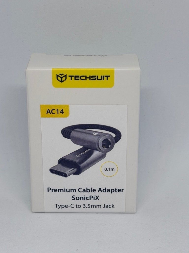 ADAPTATEUR USB-C VERS JACK 3,5 MM TECHSUIT, Télécoms, Neuf, Sales@koff.ro, Enlèvement ou Envoi, Fil ou câble