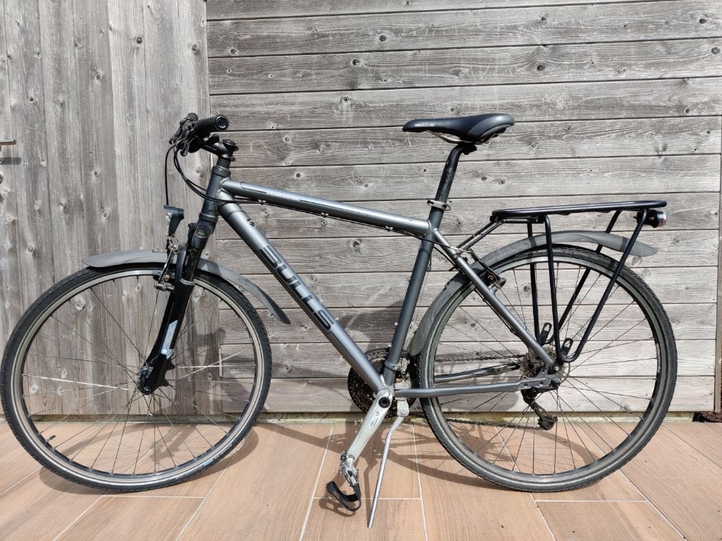 Bulls Cross Mover hybridefiets (frame 54 cm), Gebruikt, Velgrem, Versnellingen, 53 tot 57 cm