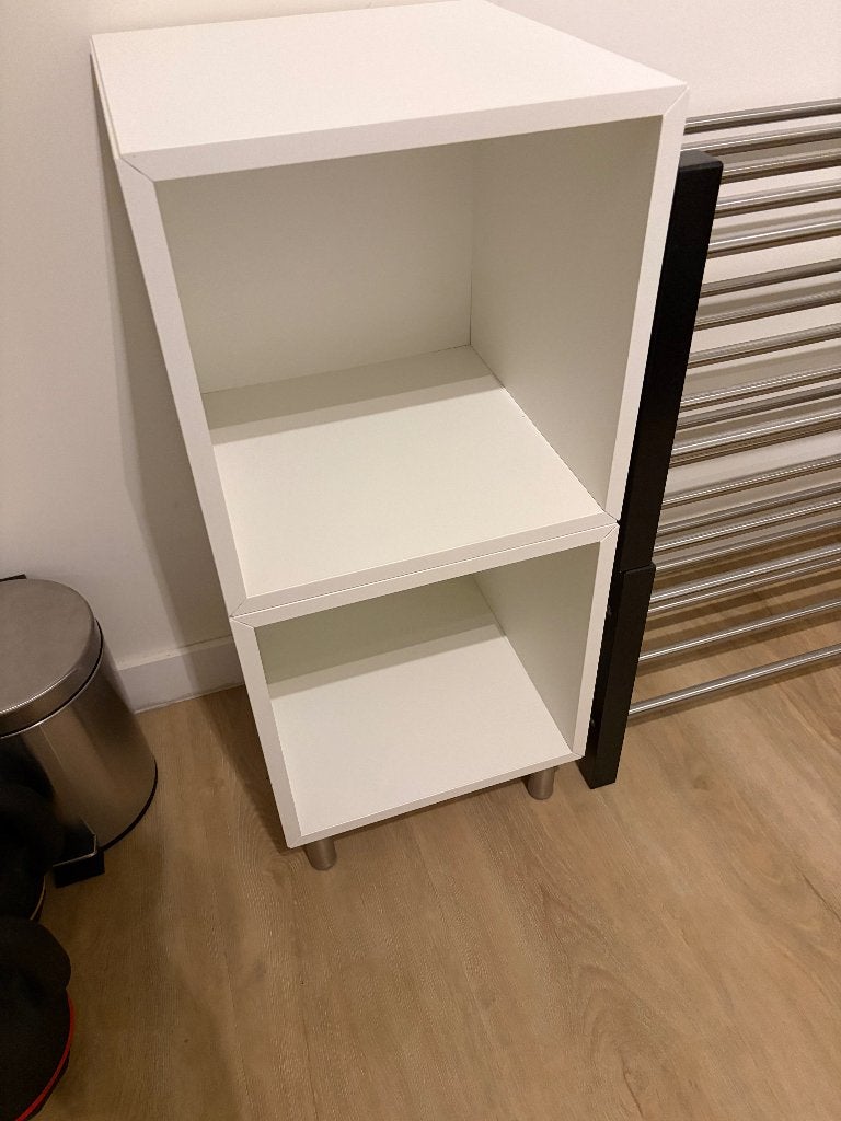 Witte bijkast, Ophalen, Minder dan 50 cm, 1 of 2 laden, Zo goed als nieuw