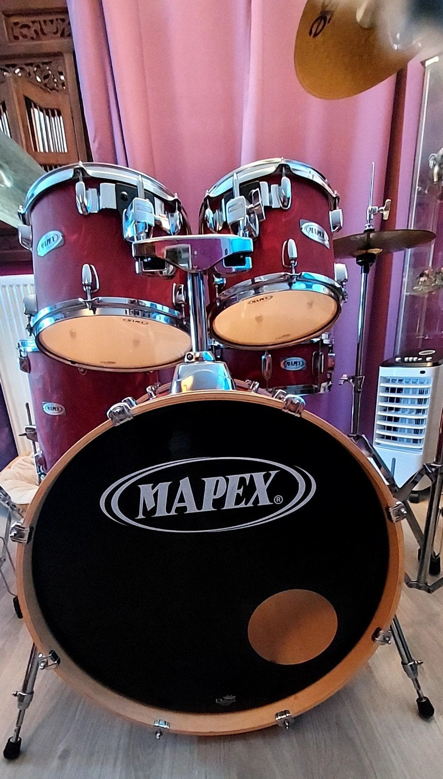 Drumstel MAPEX, compléte,parfaitétat, design rare, Musique & Instruments, Batteries & Percussions, Enlèvement