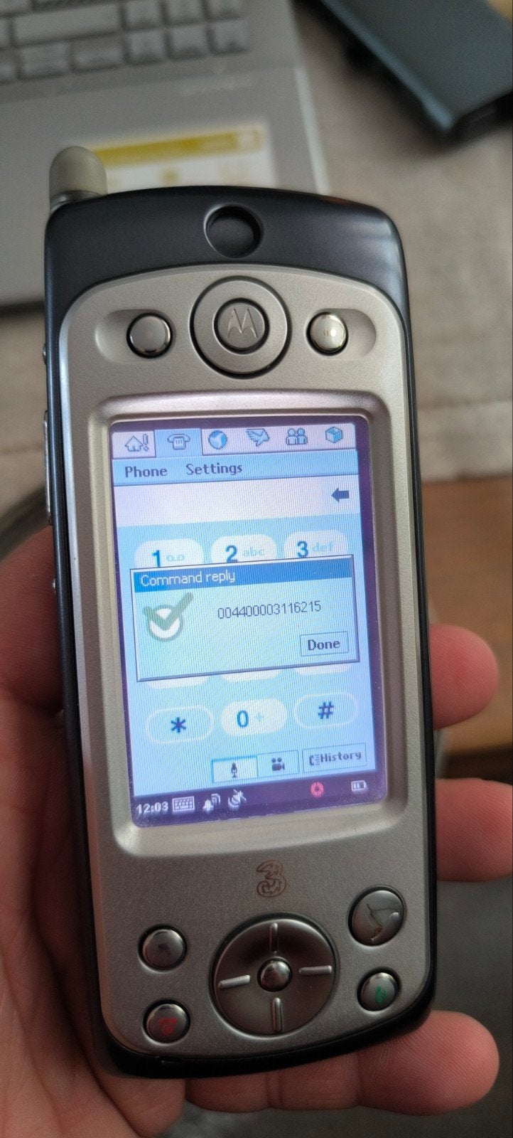 Motorola A920 prototype - très rare, Ophalen of Verzenden, Zo goed als nieuw, Frontje of Cover