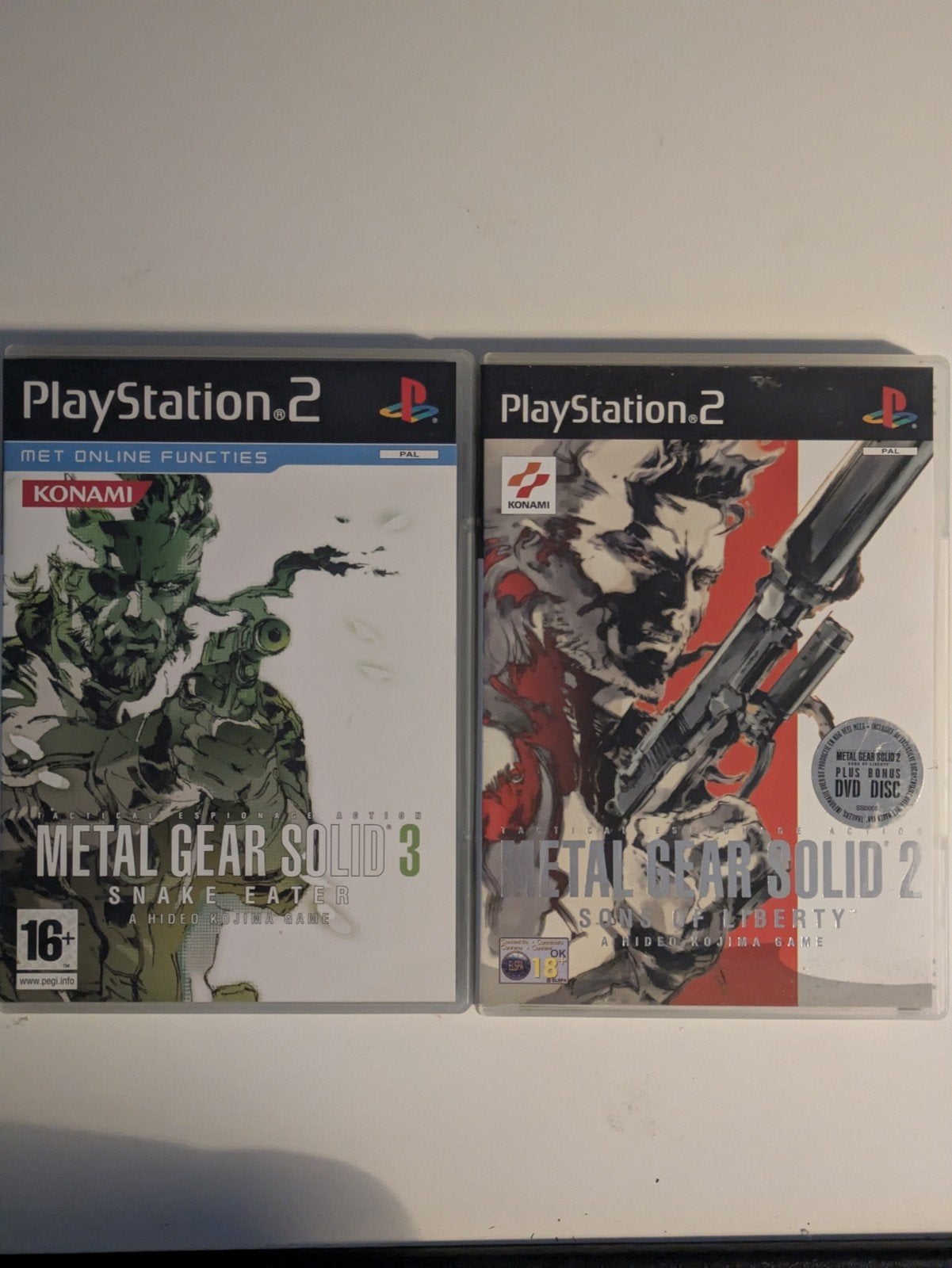 Metal Gear Solid 2 & 3, Games en Spelcomputers, Avontuur en Actie, 1 speler, Ophalen of Verzenden, Zo goed als nieuw