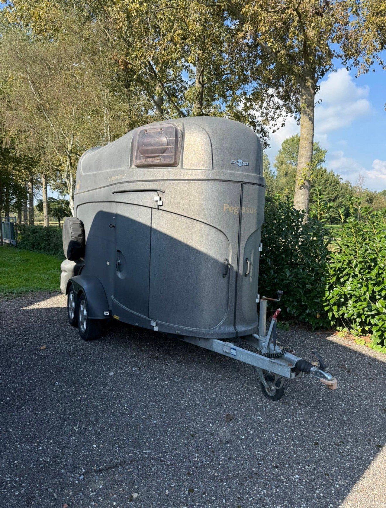 Humbaur Pegasus 2paards trailer, Enlèvement, Utilisé, Aluminium, Remorque 2 chevaux