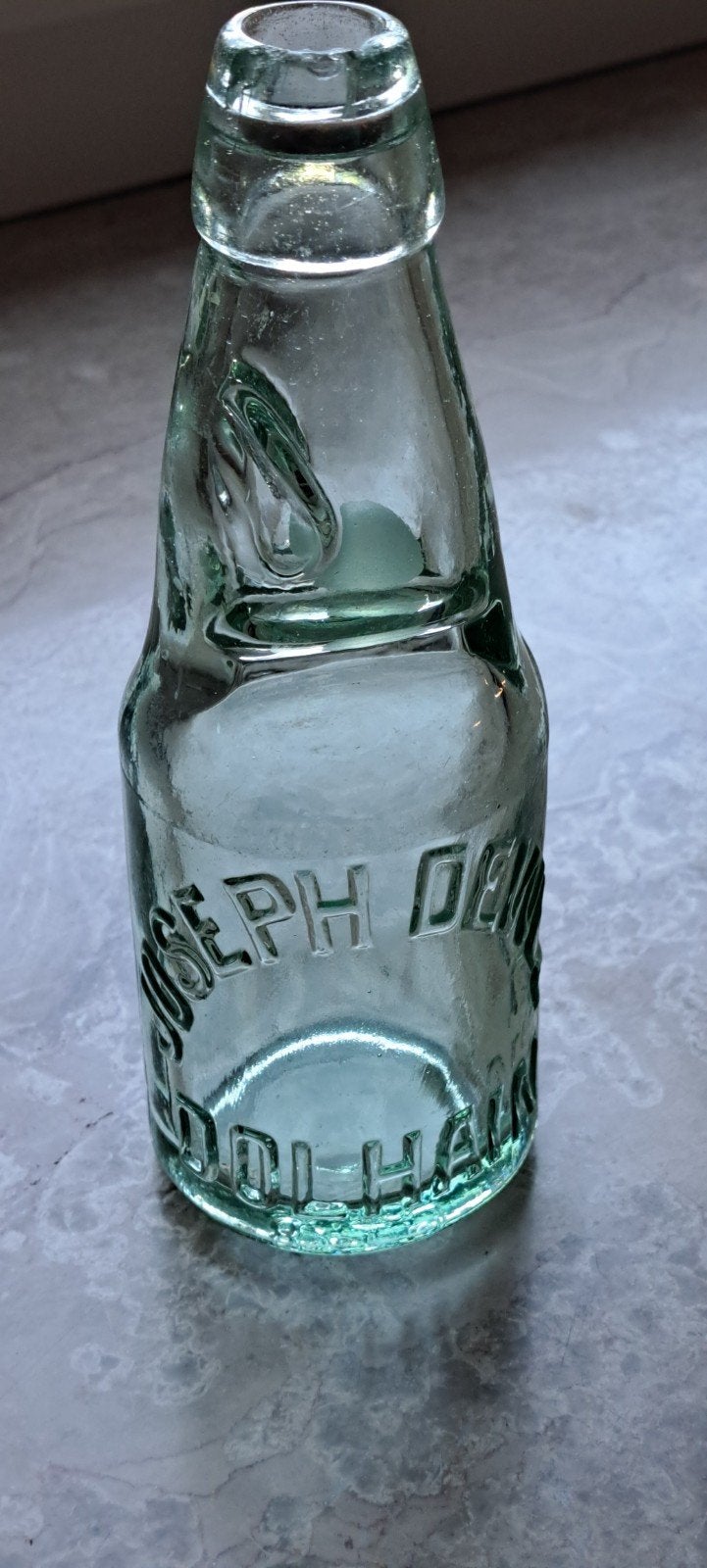knikkerfles Joseph Dewez Dolhain, Verzamelen, Biermerken, Ophalen of Verzenden