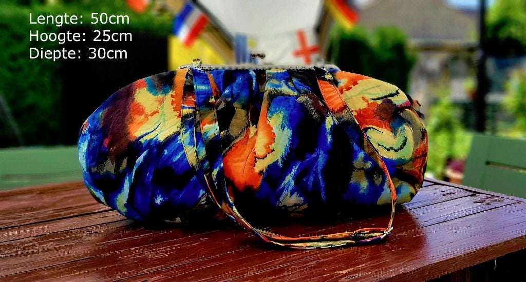 Unieke handgemaakte XL handtas, Handtassen en Accessoires, Tassen | Damestassen, Nieuw, Handtas, Overige kleuren, Ophalen of Verzenden