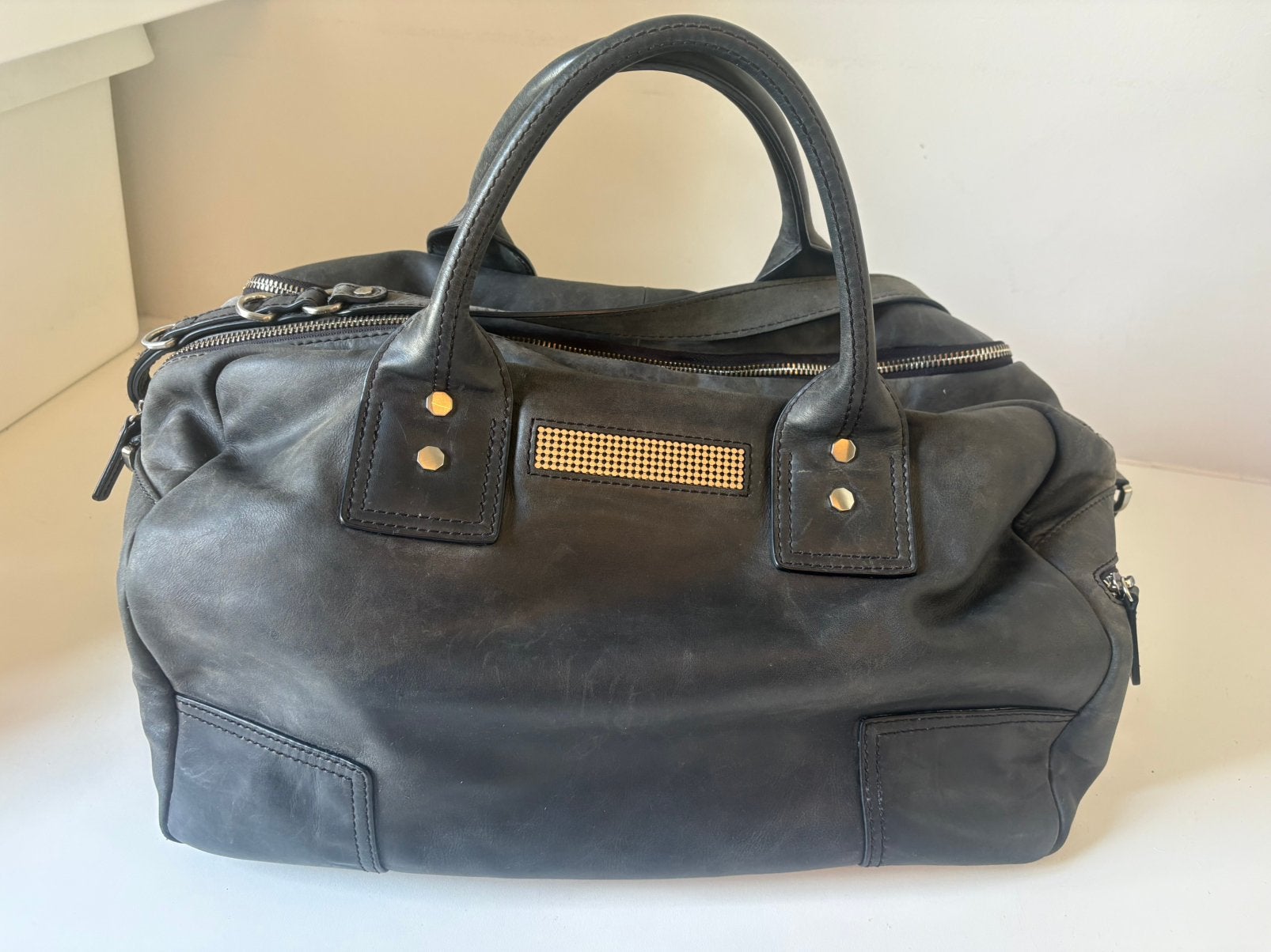 Clio goldbrenner mommy bag - zwart/zilver, Enlèvement, Comme neuf, Noir