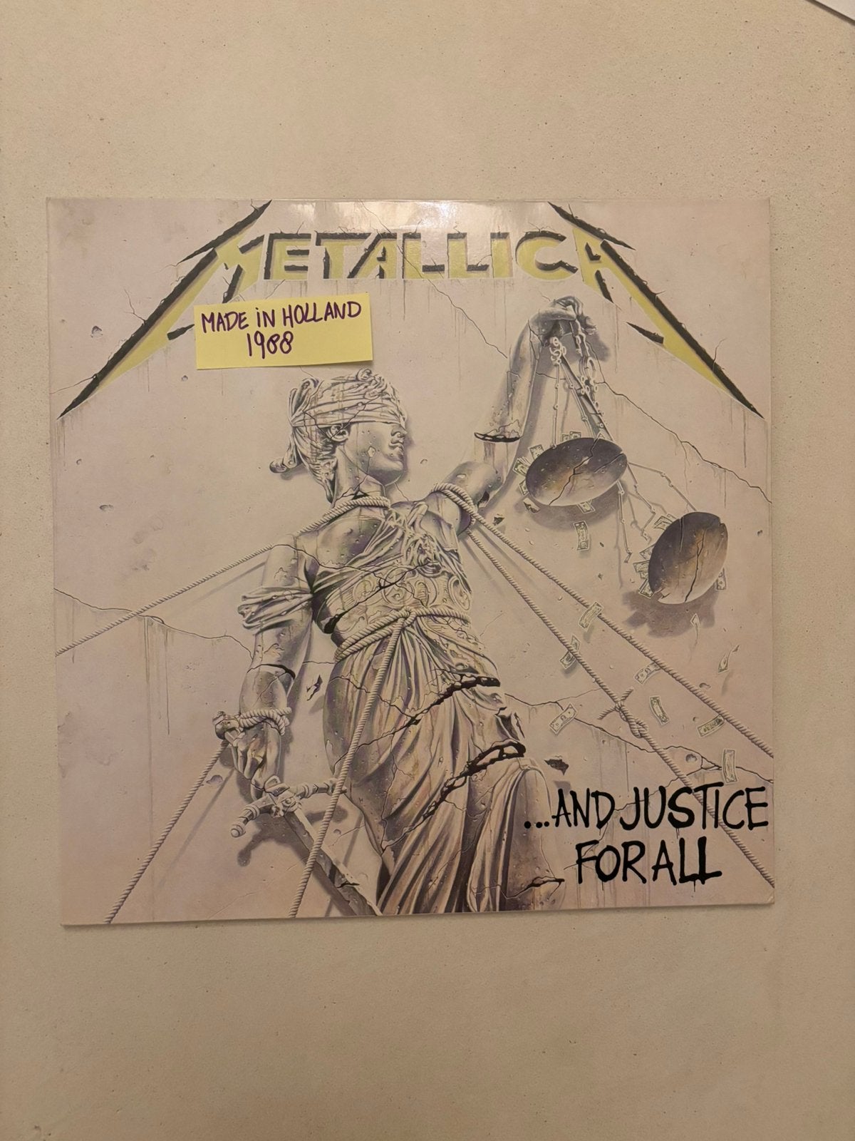 Lp metallica - and justice for all 1988 europese pers vg++, Cd's en Dvd's, Vinyl | Hardrock en Metal, Ophalen of Verzenden, Zo goed als nieuw
