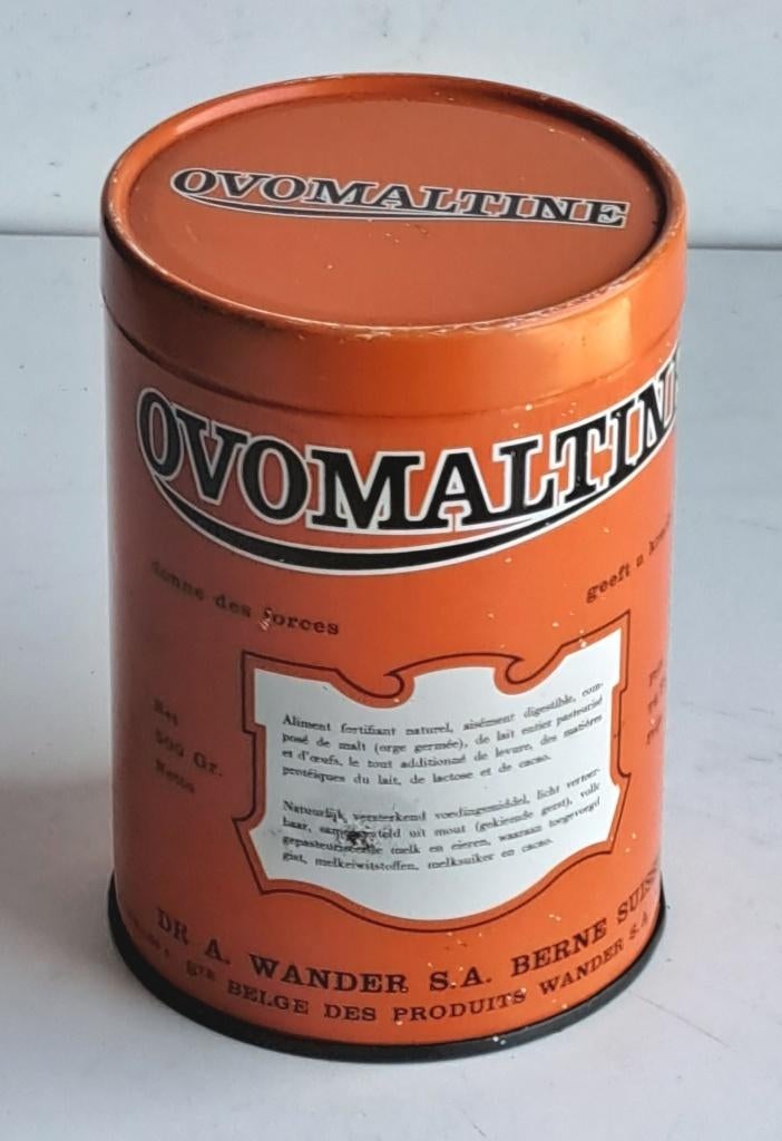 Ancienne boîte métallique Ovomaltine, Collections, Enlèvement ou Envoi, Utilisé, Autre, Autres marques
