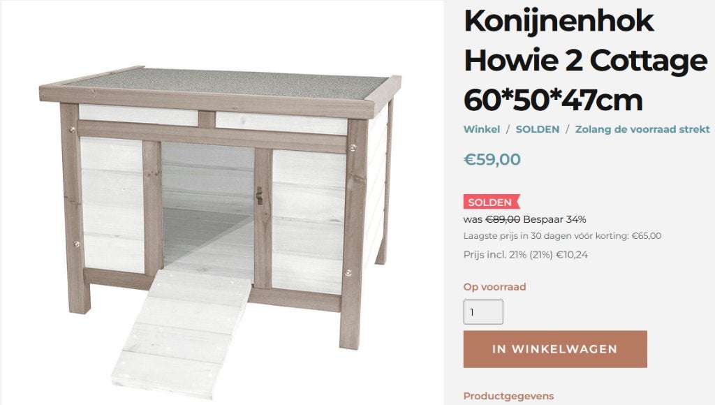 SOLDEN Kippenshopjordi: Konijnenhokken, Ophalen of Verzenden, Nieuw, Hok, Konijn