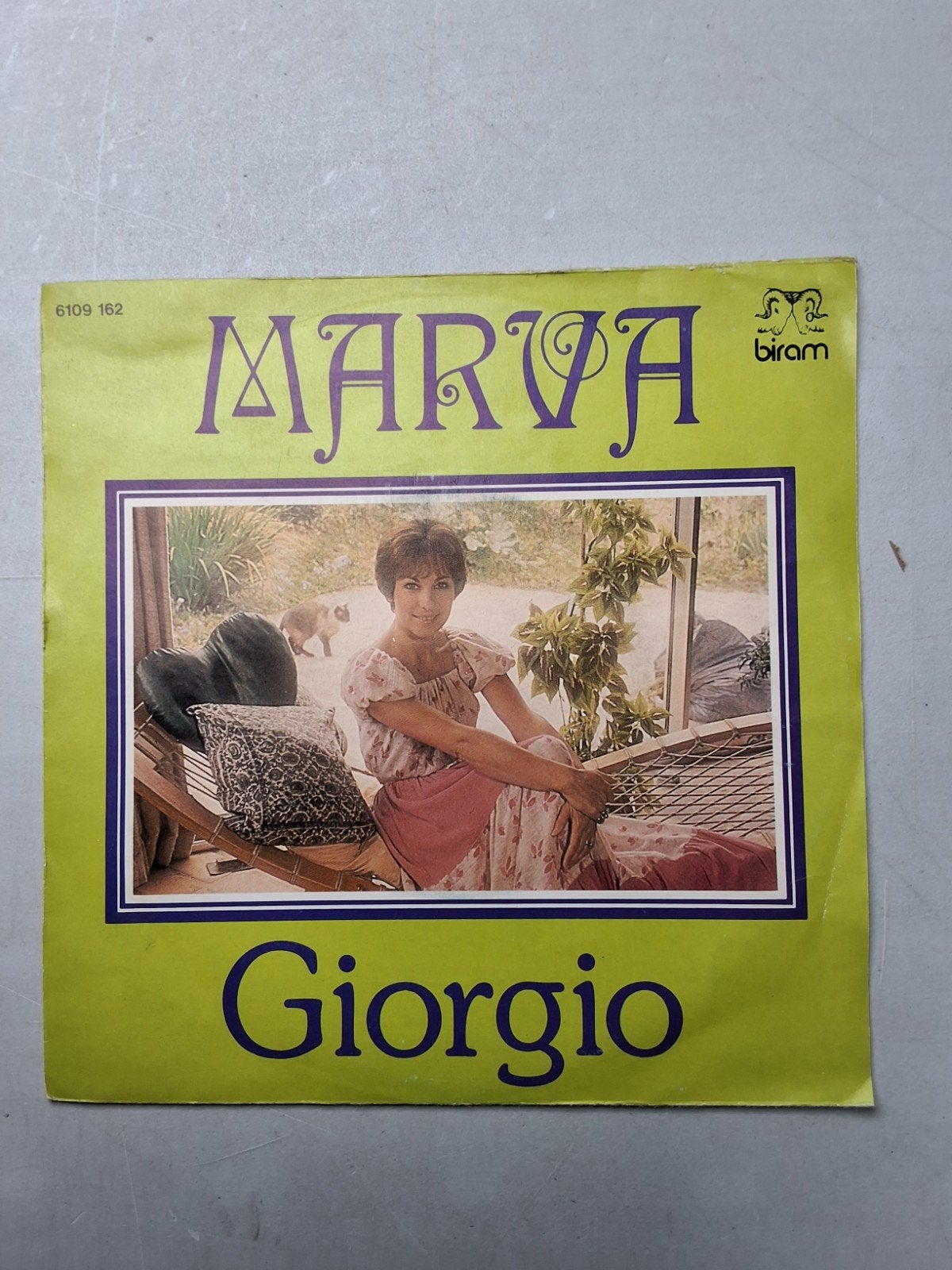 Marva / Giorgio  - Biram 6109162 in zeer goede staat, Enlèvement ou Envoi, Pochette photo, 7 inch, Chanson réaliste ou Smartlap