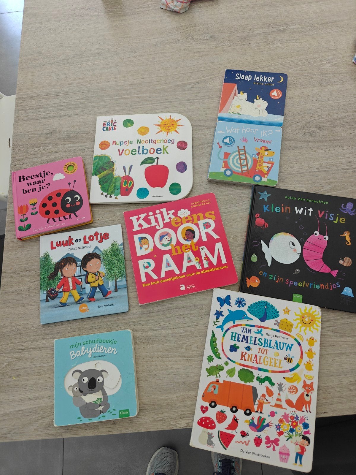 Boekenpakket voor de allerkleinsten. 9 boeken in goede staat, Ophalen, Gebruikt