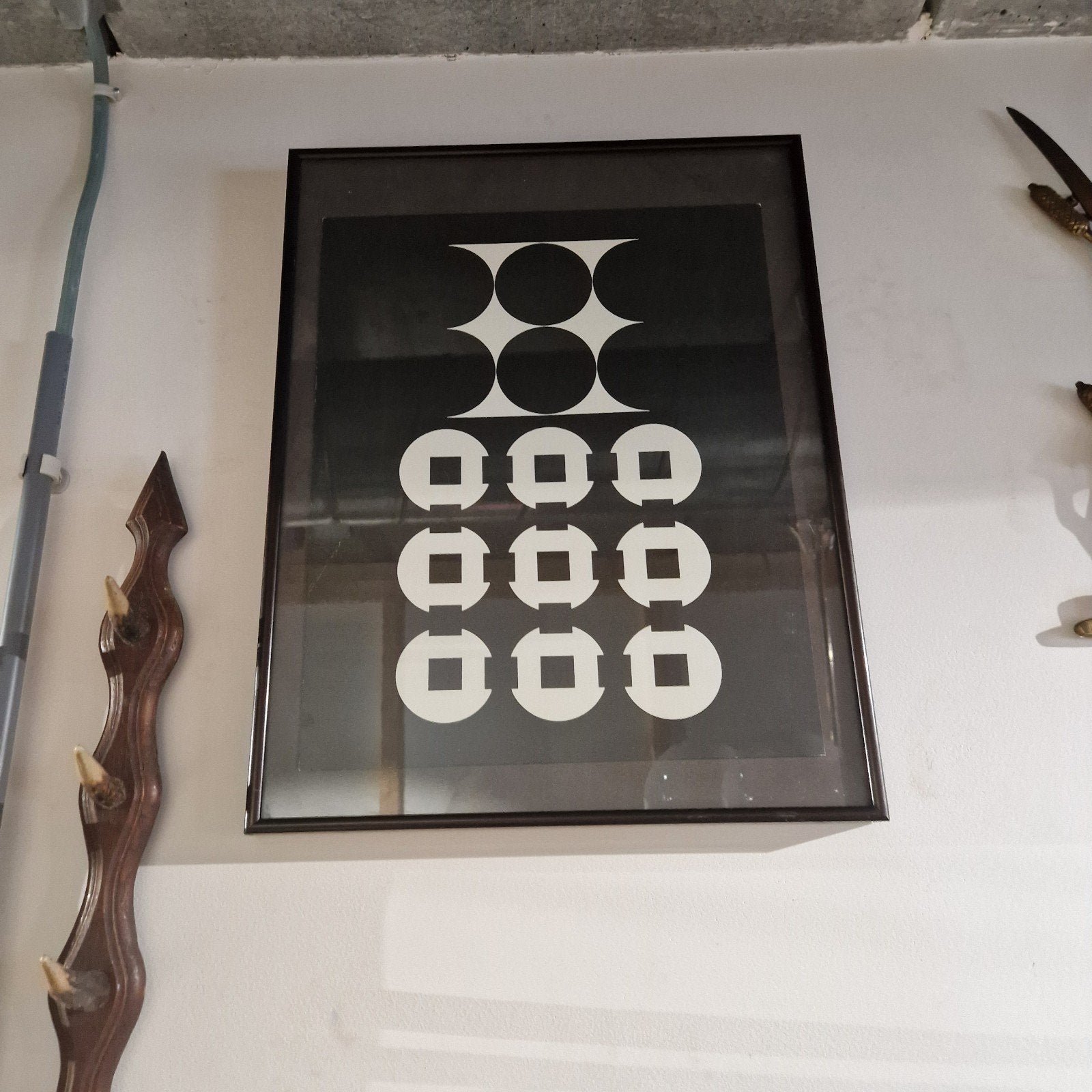 vasarely Canopus in kader ,  gestempeld, Estampillé, Enlèvement ou Envoi