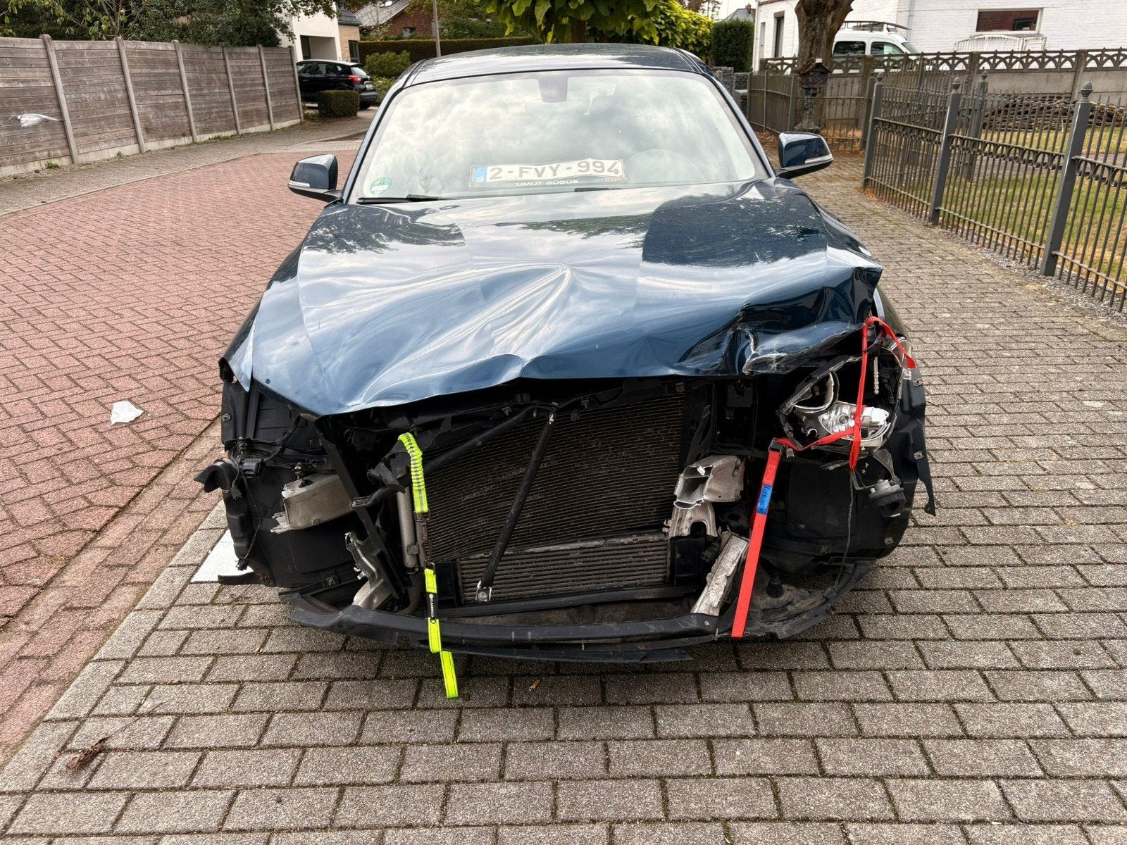 aangeboden schade bmw 116 d. bj 2014 2.0 d automaat, Auto's, BMW, Automaat, Euro 5, 1995 cc, Zwart