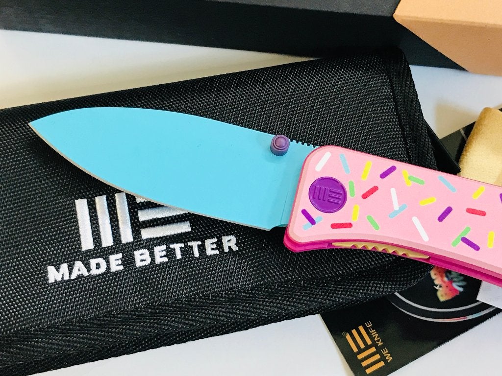 WE Knife Co. Dessert Warrior Banter Knife Pink G-10 2.9", Ophalen of Verzenden, Nieuw