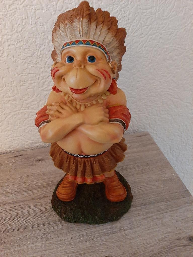 laven efteling Lindy de indiaan, Enlèvement ou Envoi, Comme neuf, Statue ou Poupée