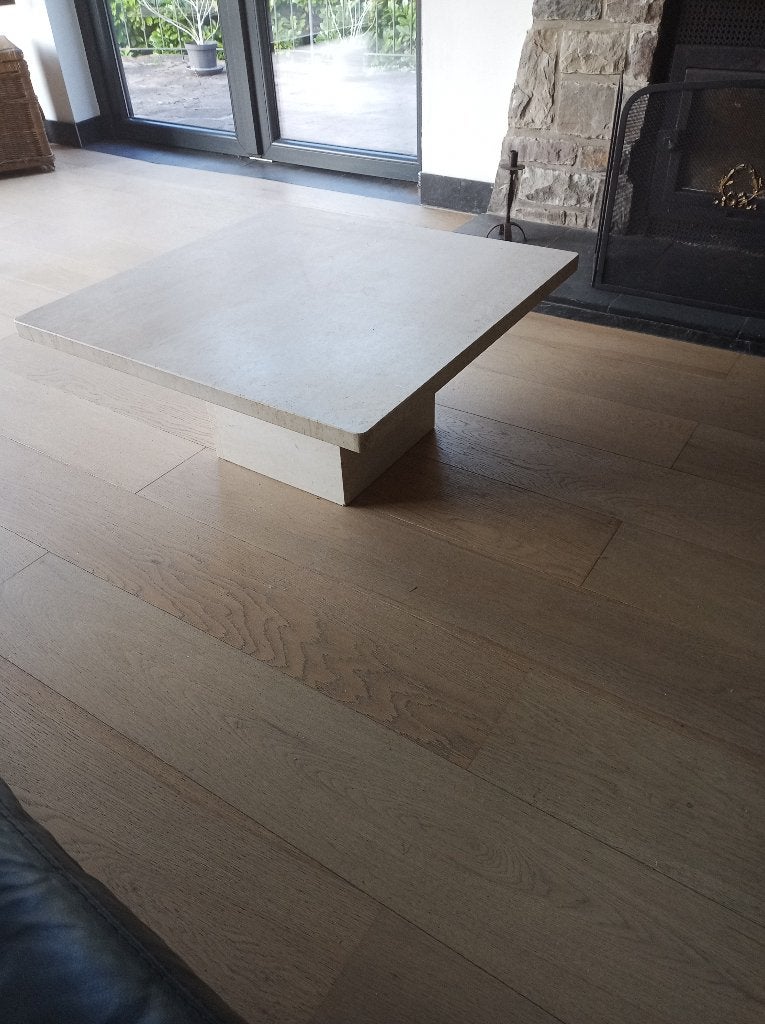 table basse (salon) en travertin, Enlèvement