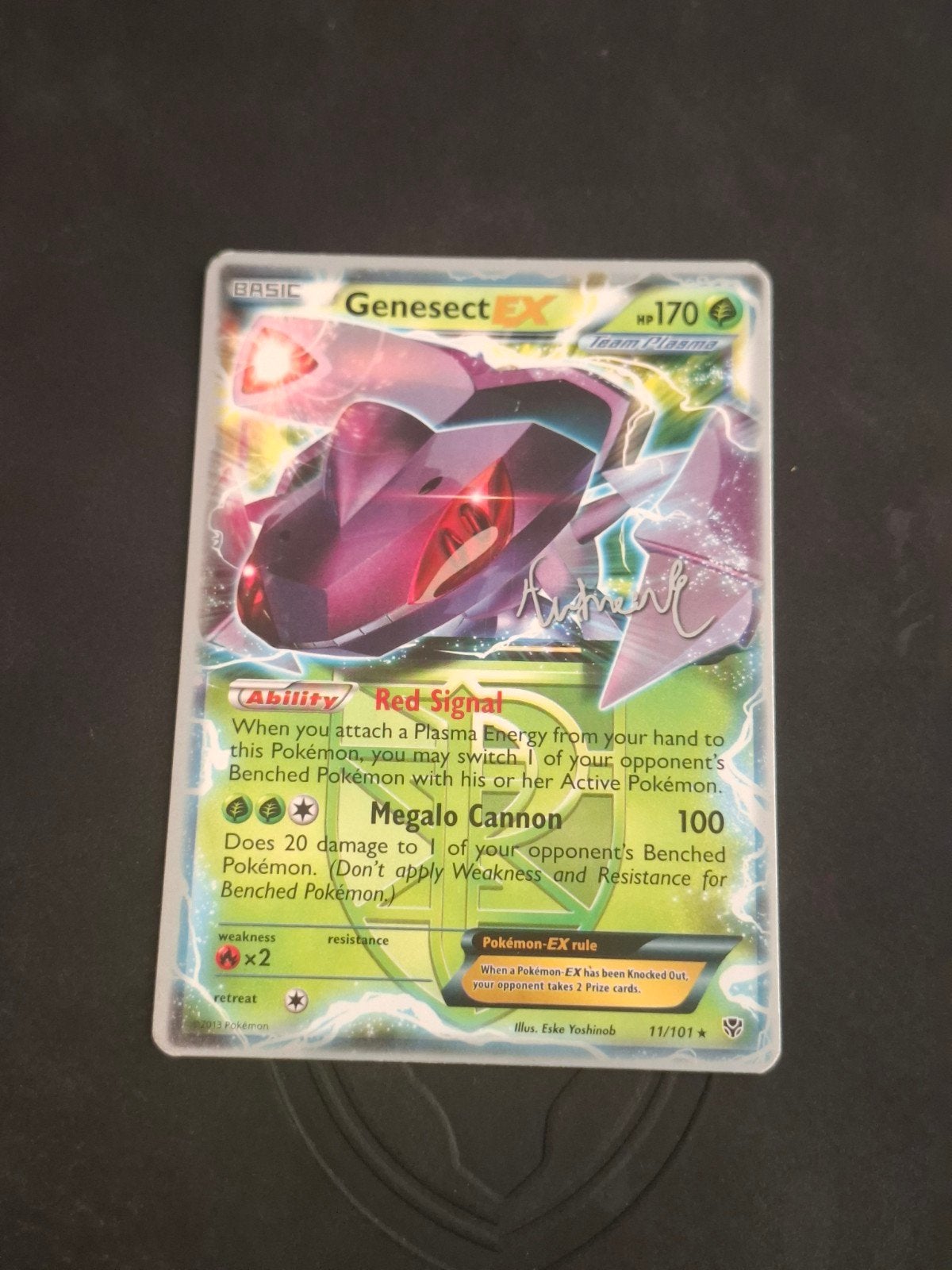 Pokémon kaart - Genesect-EX 11/101 - World Championships 201, Ophalen of Verzenden