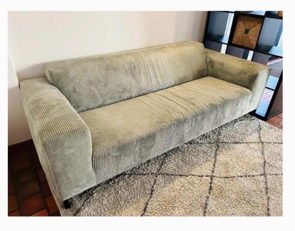 Design zetel - 2m30 – dringend weg, Ophalen, Zo goed als nieuw, Stof