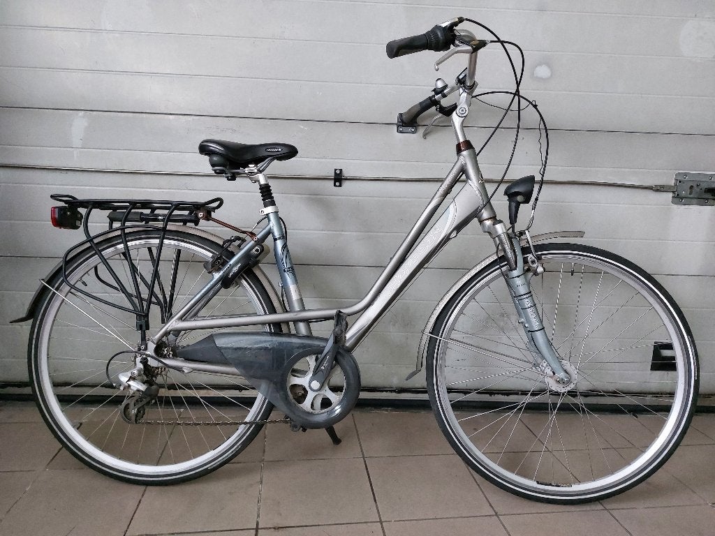 Damesfiets Thompson 28 inch, Velgrem, 47 tot 50 cm, Versnellingen, Zo goed als nieuw
