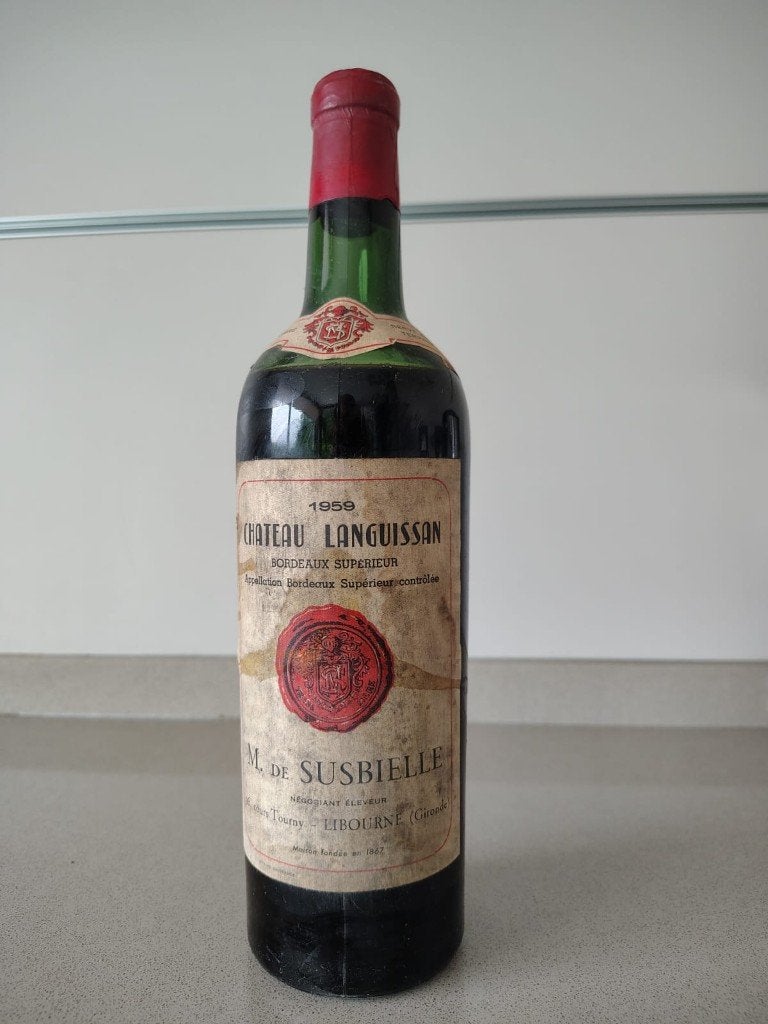 Objet de collection : Château Languissan 1959, Enlèvement, Vin rouge