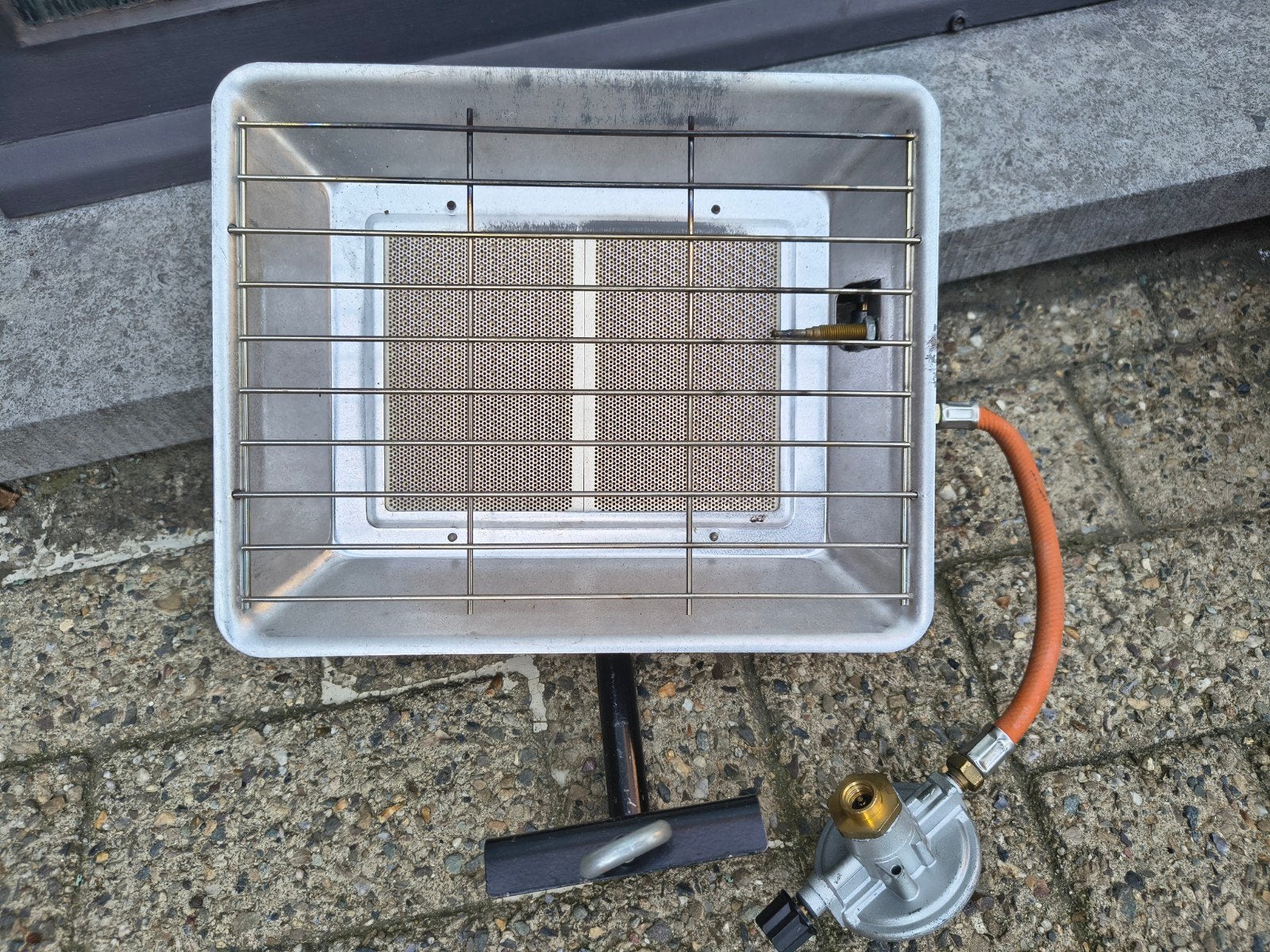 terrasverwarmer op gas (güde heizstrahler star 5150), Tuin en Terras, Ophalen, Gas