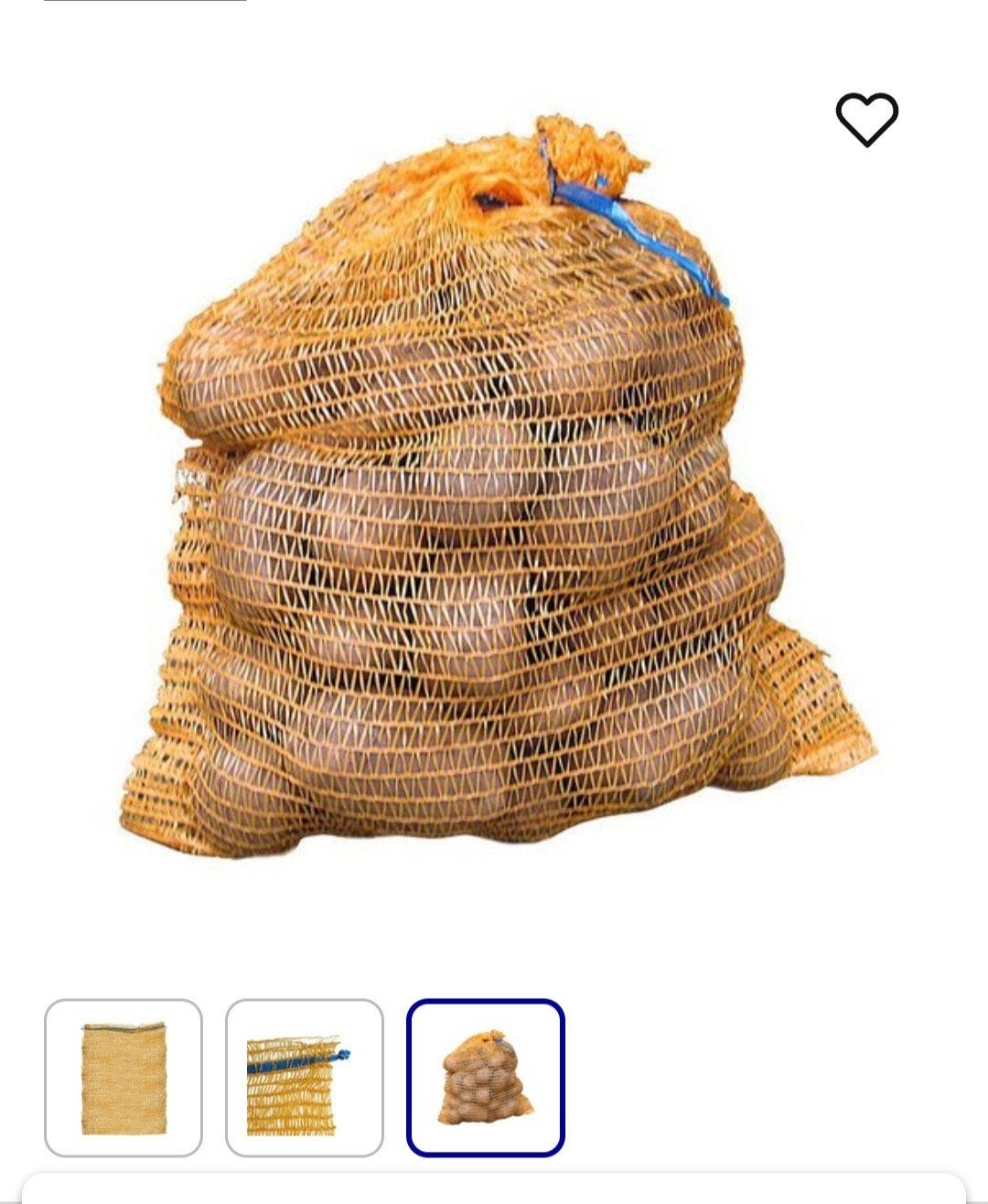 gezocht aardappel zakken, Ophalen