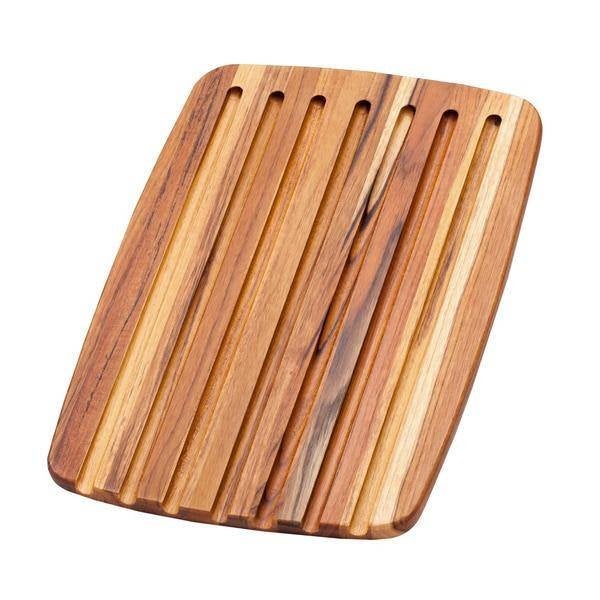 Nieuw | Teakhouten broodsnijplank - 40x28cm, Handgemaakt, Snijplank, Nieuw, Ophalen of Verzenden