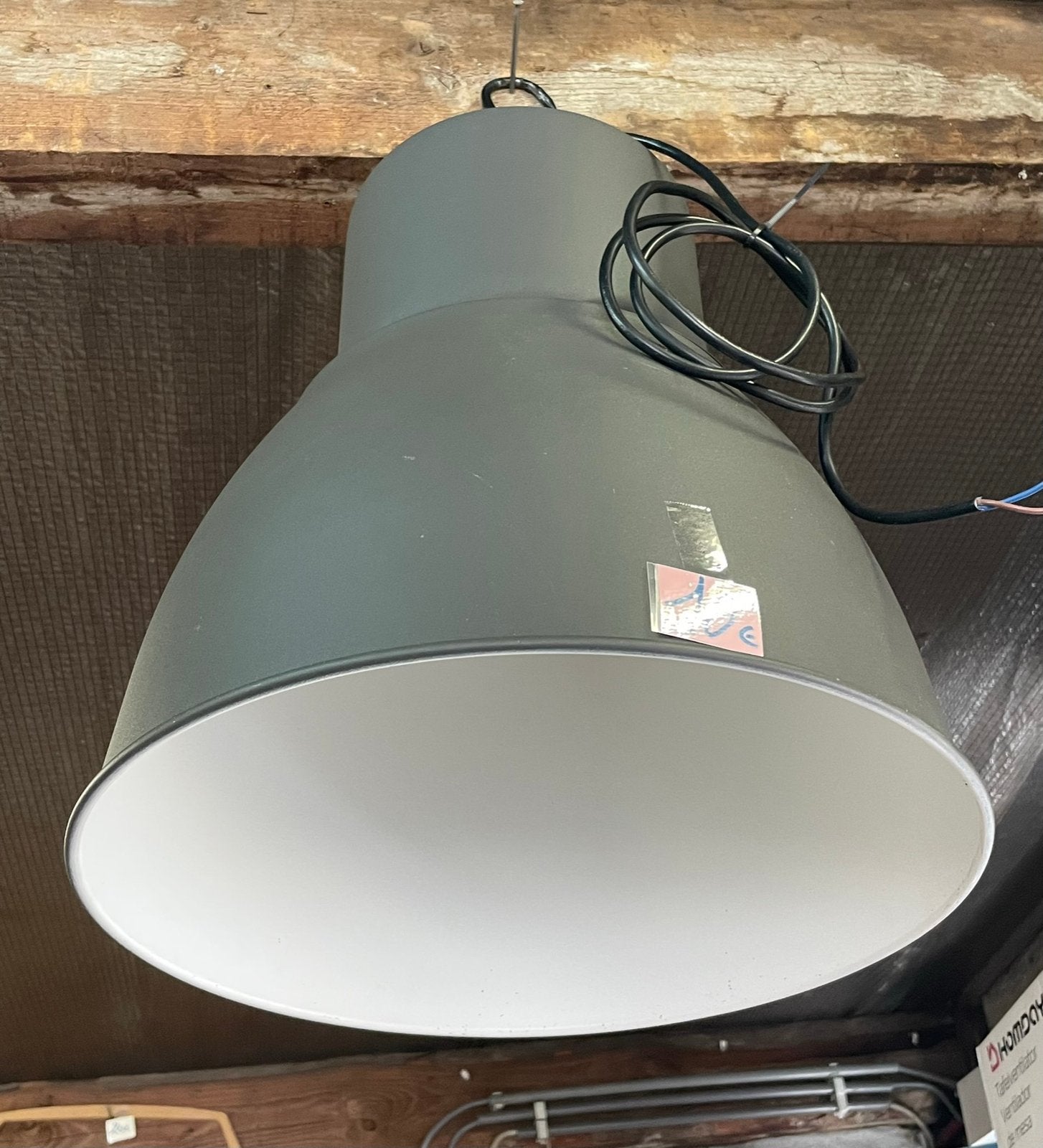 Lamp antraciet industriële look, Maison & Meubles, Enlèvement, Comme neuf
